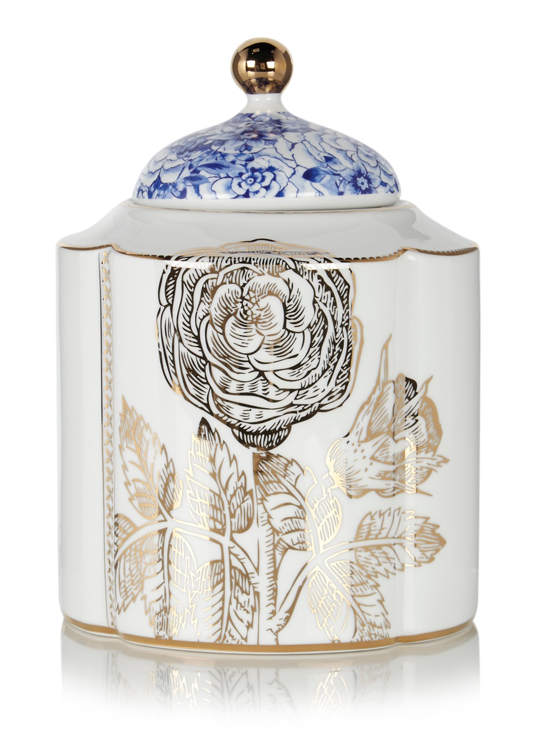 Pip Studio Royal White Medium voorraadpot  - voorkant wit