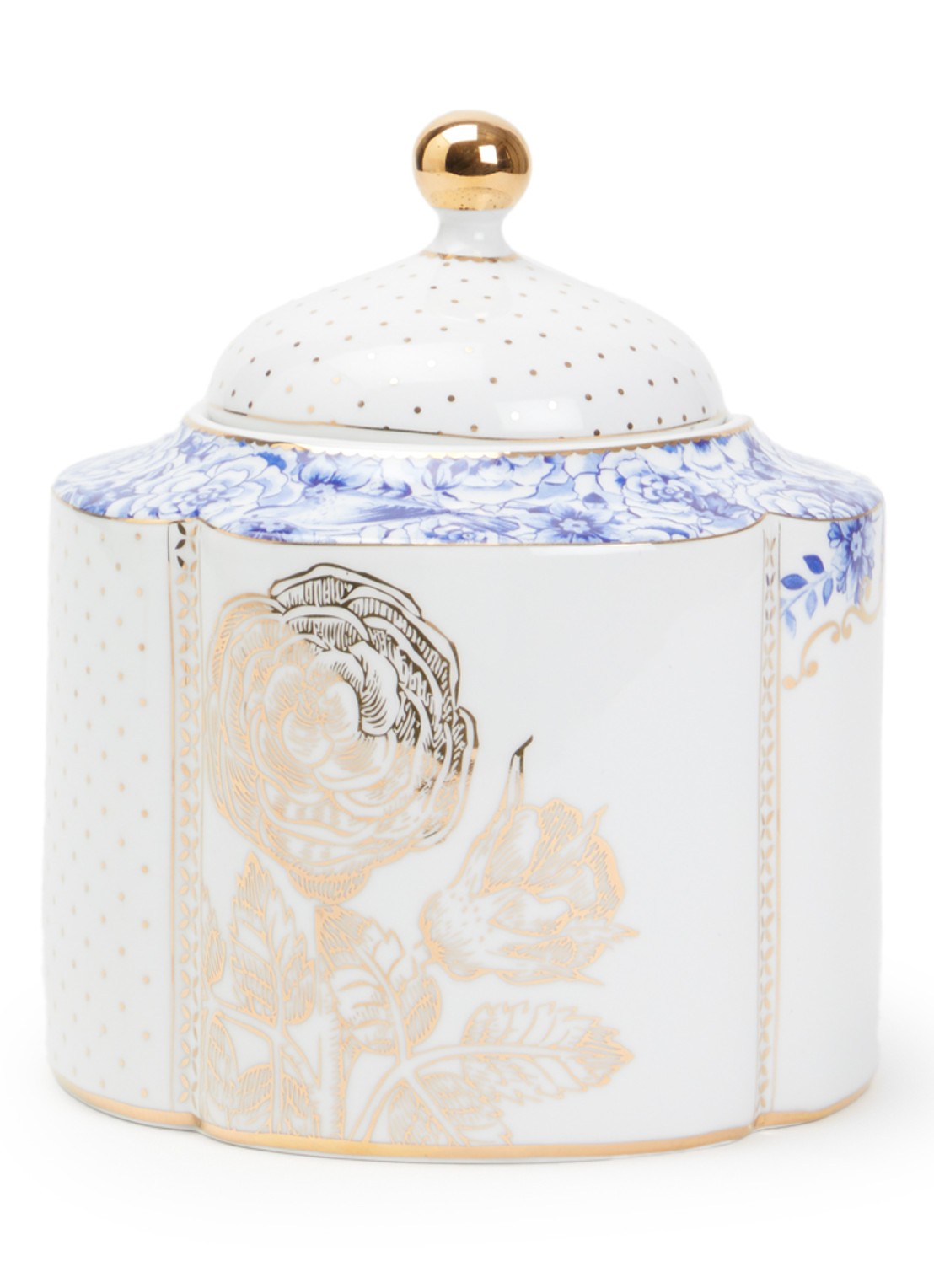 Pip Studio Royal White voorraadpot 1,9 liter - voorkant wit