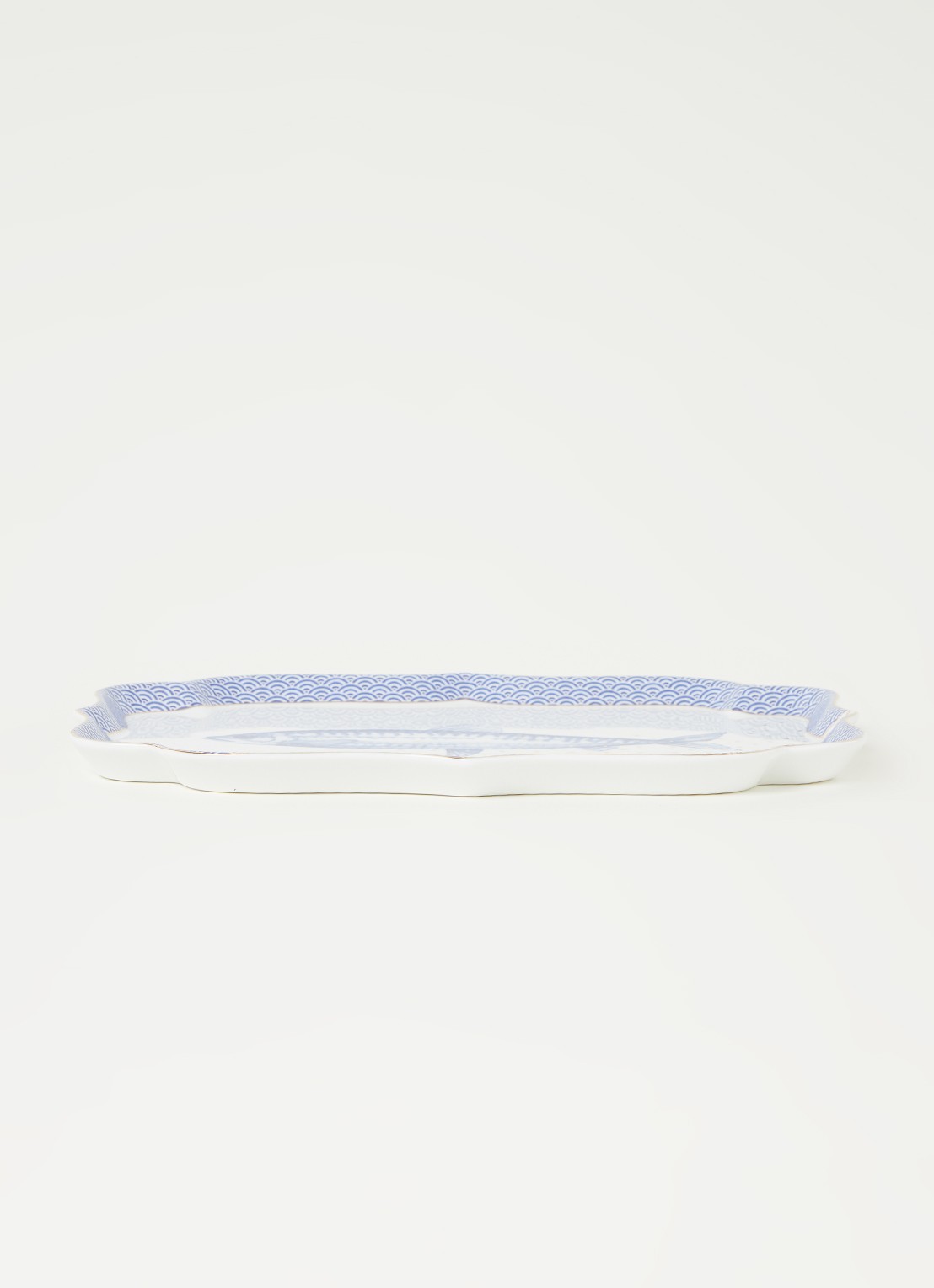 Pip Studio Royal Yerseke serveerschaal 26 x 18 cm - voorkant 3 royalblauw