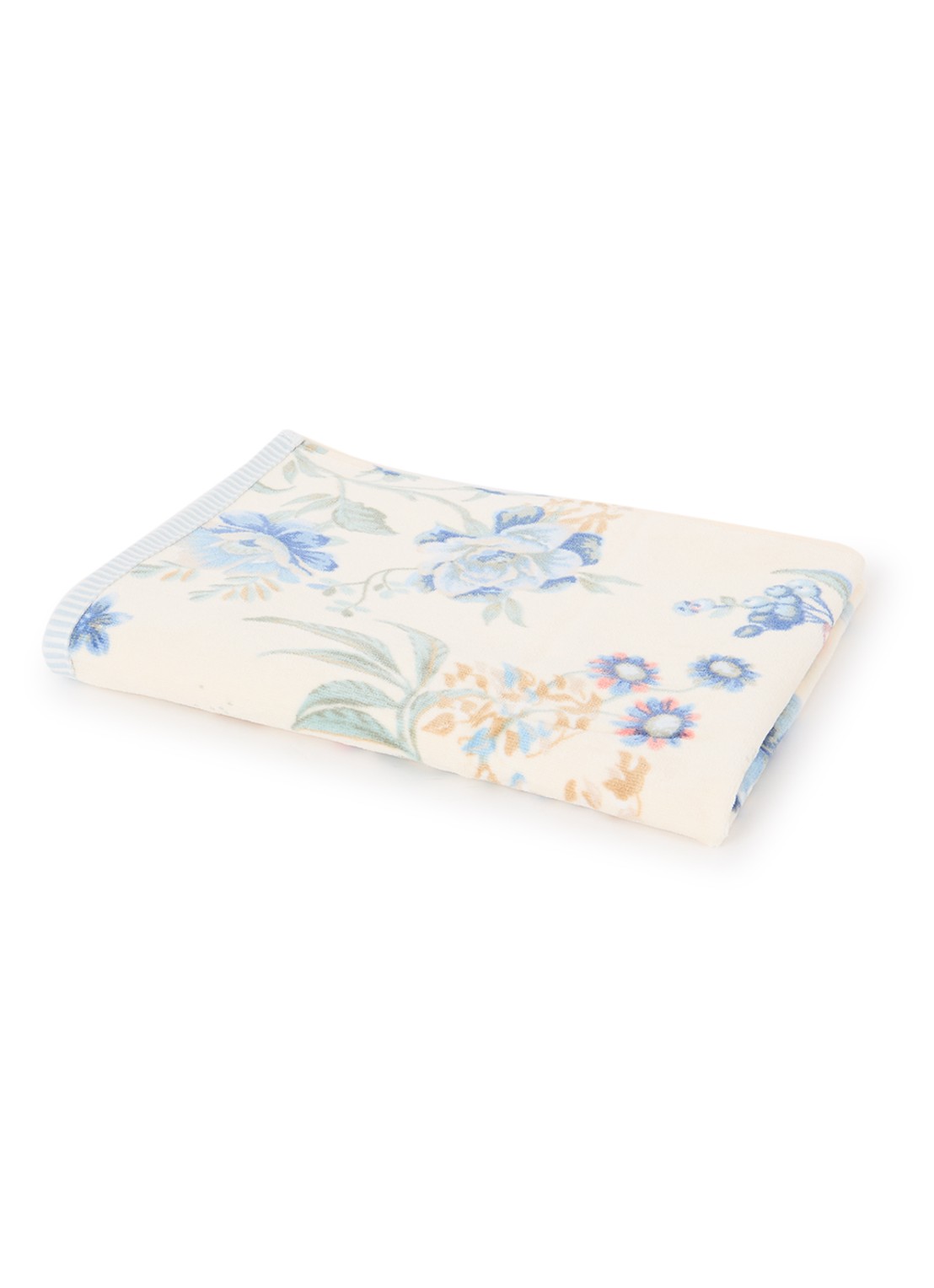 Pip Studio Secret Garden badhanddoek 55 x 100 cm - voorkant gebroken wit
