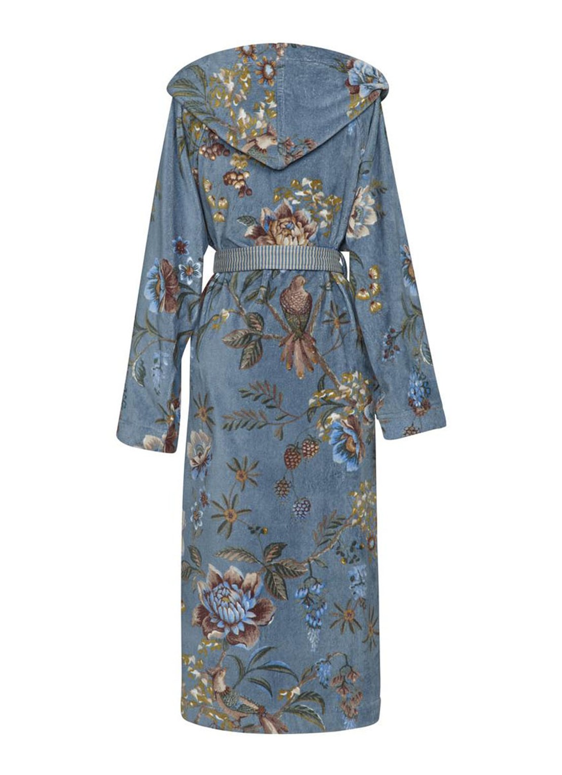 Pip Studio Secret Garden badjas van terry katoen - achterkant 6 blauw