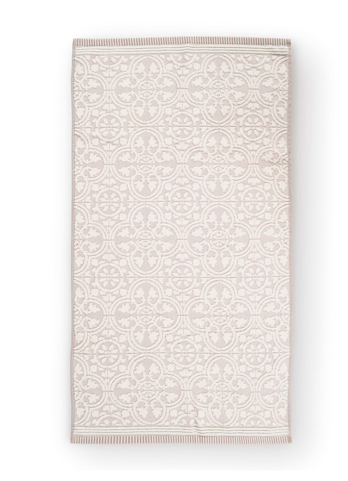 Pip Studio  Tile de Pip douchehanddoek 55 x 100 cm  - voorkant 2 khaki