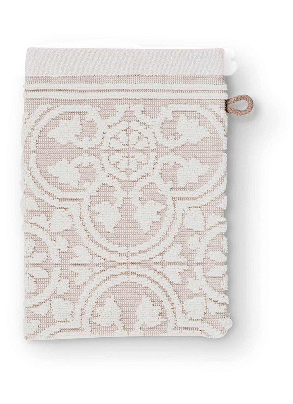 Pip Studio Tile de Pip washandje 16 x 22 cm - voorkant khaki