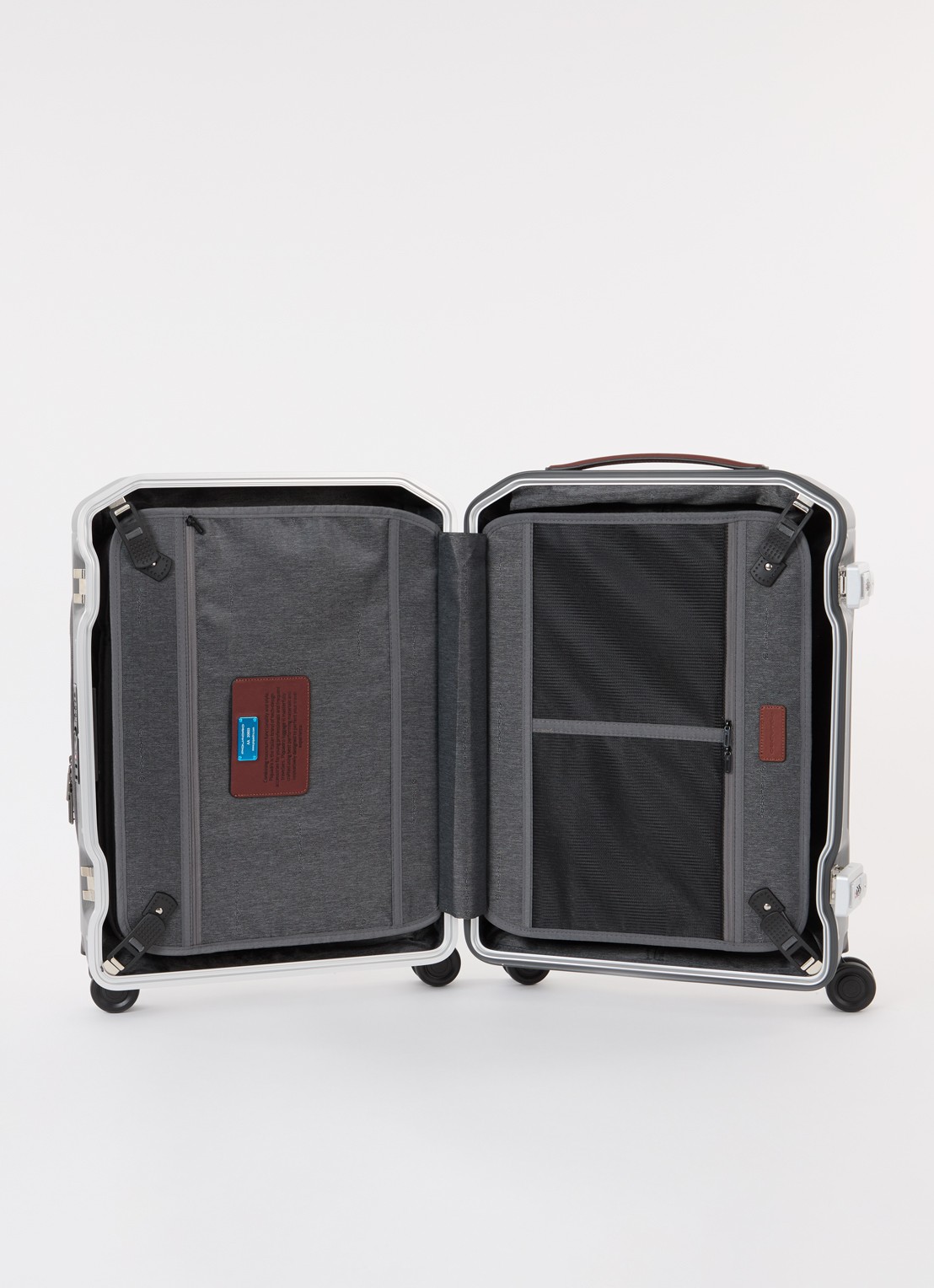 Piquadro PQLM Spinner 55 cm - voorkant 4 grijs