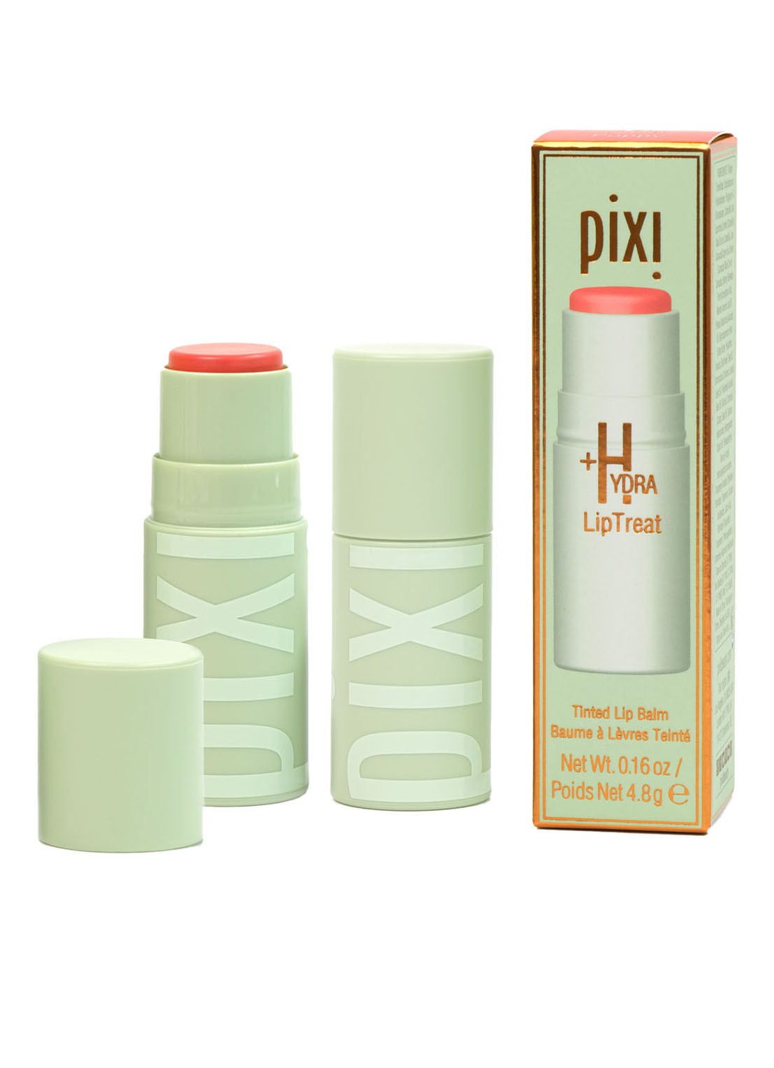 Pixi +Hydra LipTreat - getinte lippenbalsem - voorkant 2 poppy