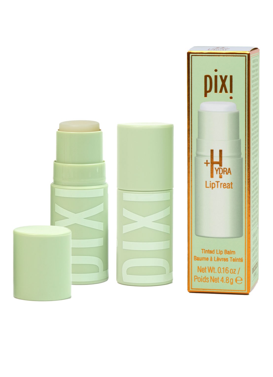 Pixi +Hydra LipTreat - getinte lippenbalsem - voorkant 4 clear