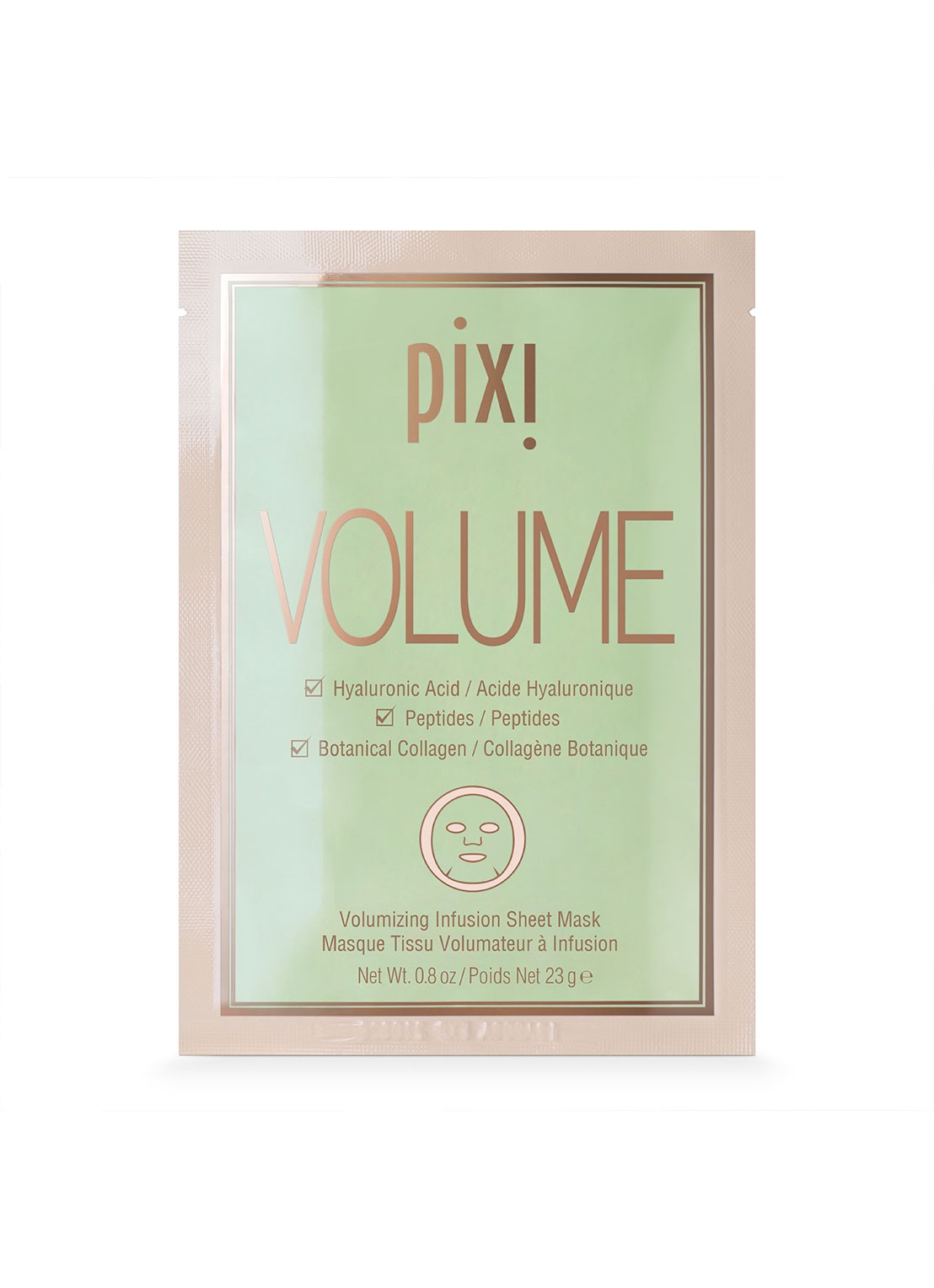 Pixi Mini Volumizing Infusion Sheet Mask - mini sheet masker 3-pack - voorkant undefined