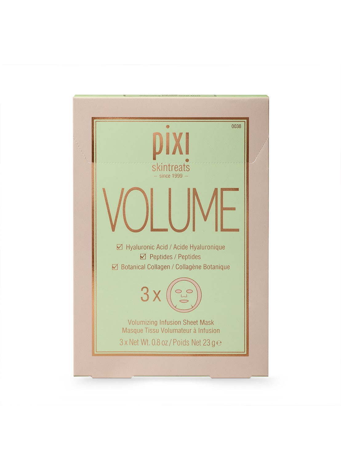 Pixi Mini Volumizing Infusion Sheet Mask - mini sheet masker 3-pack - voorkant 2 undefined