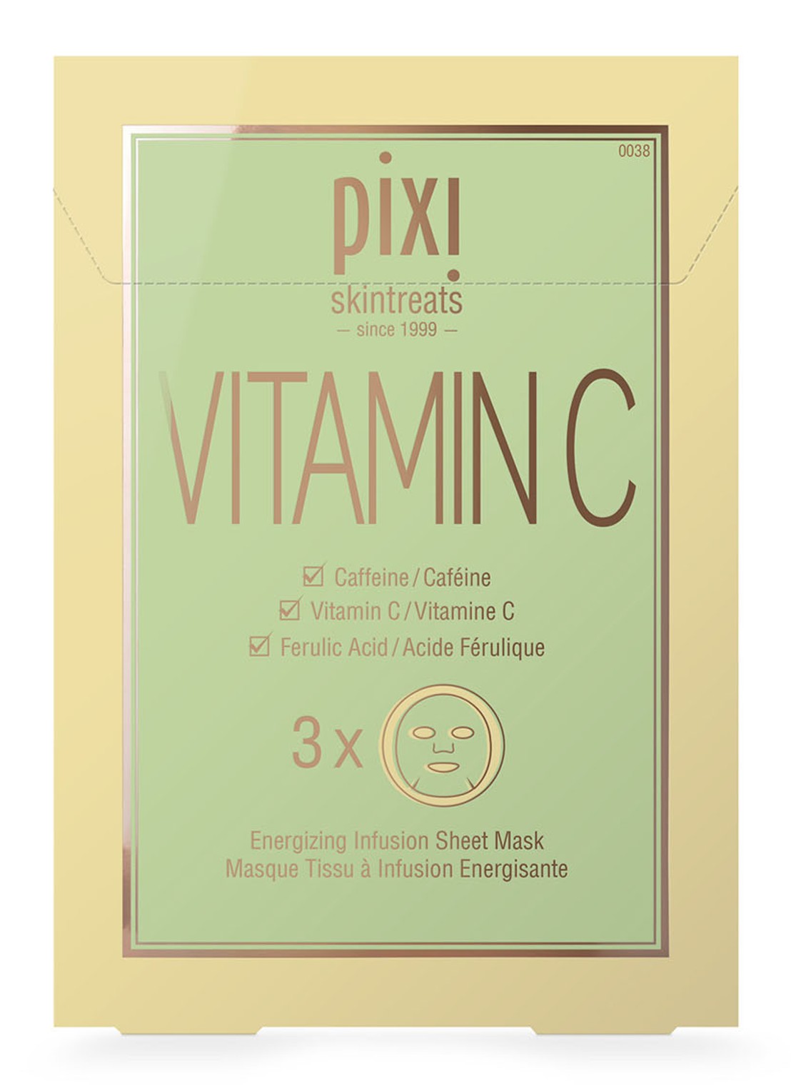 Pixi Vitamin C Energizing Infusion Sheet Masks - gezichtsmasker - voorkant 2 undefined