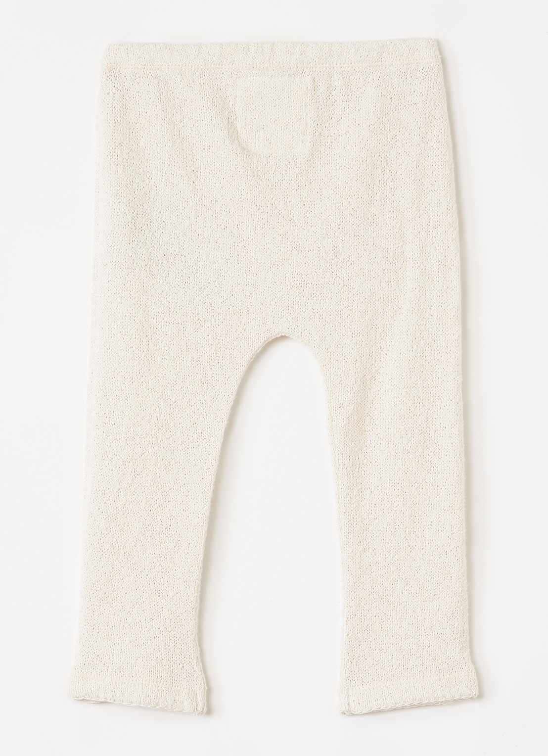 Play Up Grofgebreide legging van jersey - voorkant 3 gebroken wit