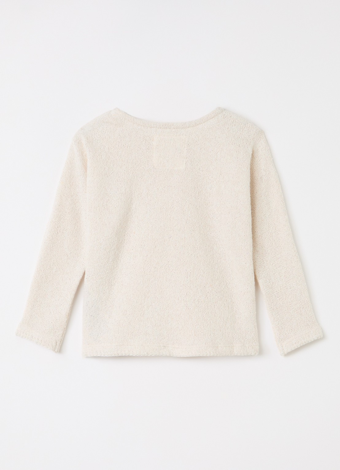 Play Up Grofgebreide trui - voorkant 2 beige