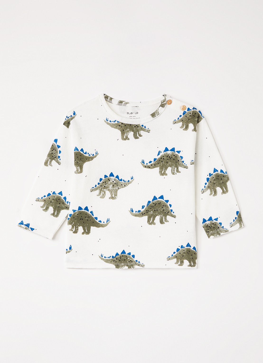 Play Up Longsleeve met print - voorkant 2 wit