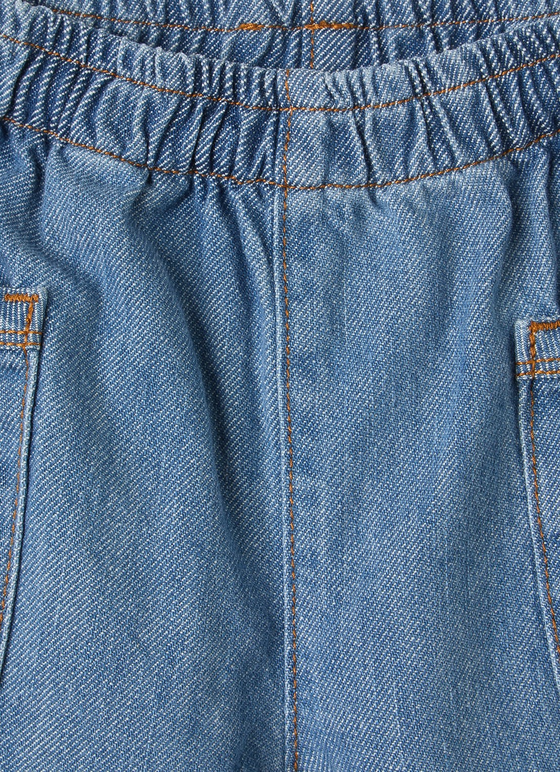 Play Up Straight leg jeans met opgestikte zakken - detail indigo