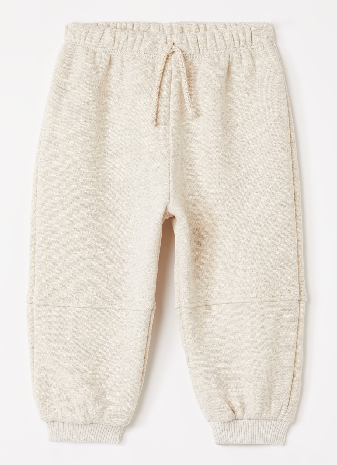 Play Up Tapered fit joggingbroek met gemêleerd dessin - voorkant 2 creme