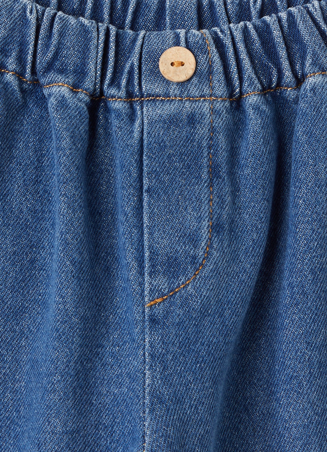Play Up Tapered jeans met medium wassing - detail indigo