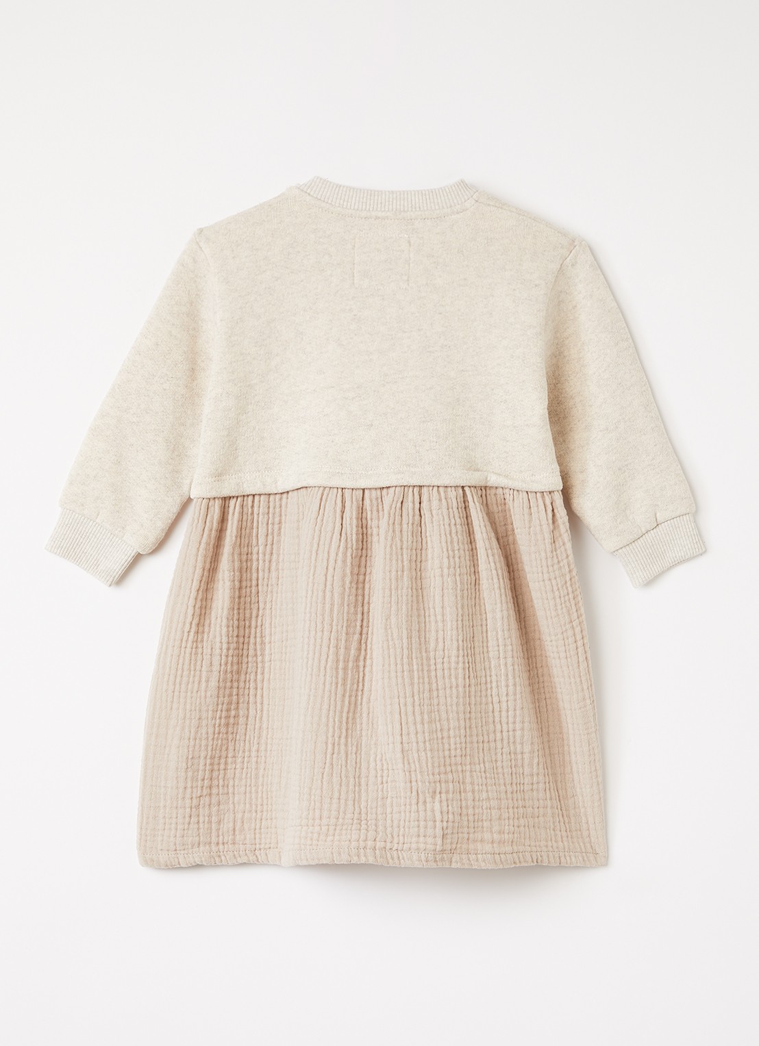 Play Up Trui jurk met structuur - voorkant 3 creme
