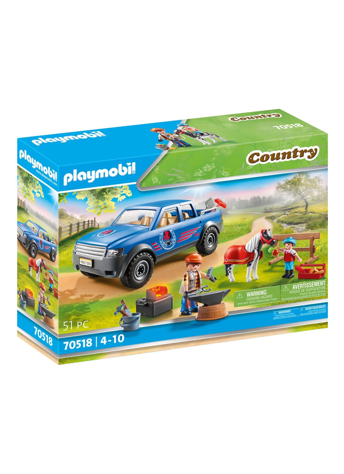 Playmobil 70518 Mobiele hoefsmid - voorkant multicolor