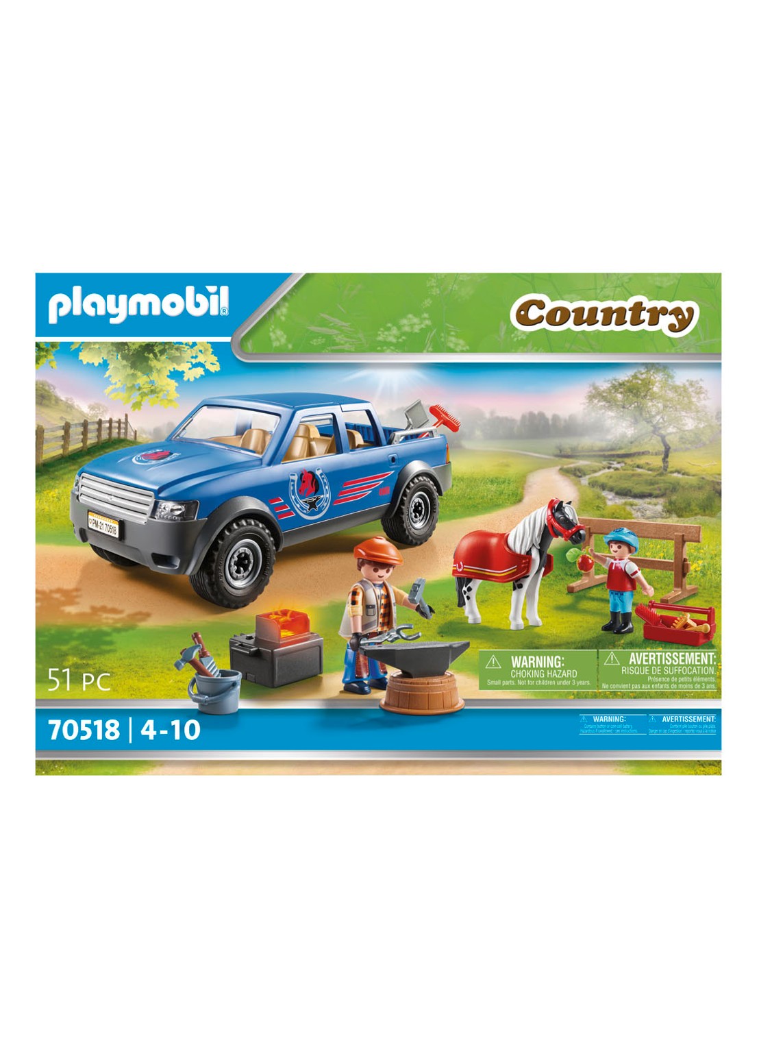 Playmobil 70518 Mobiele hoefsmid - voorkant 2 multicolor