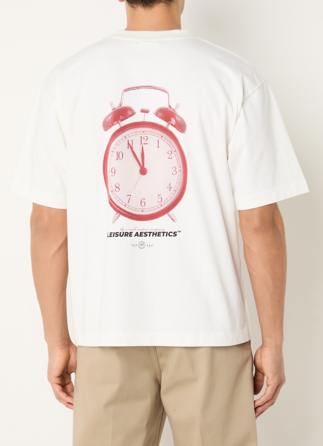 Pockies Alarm T-shirt met logo- en backprint - detail 4 wit