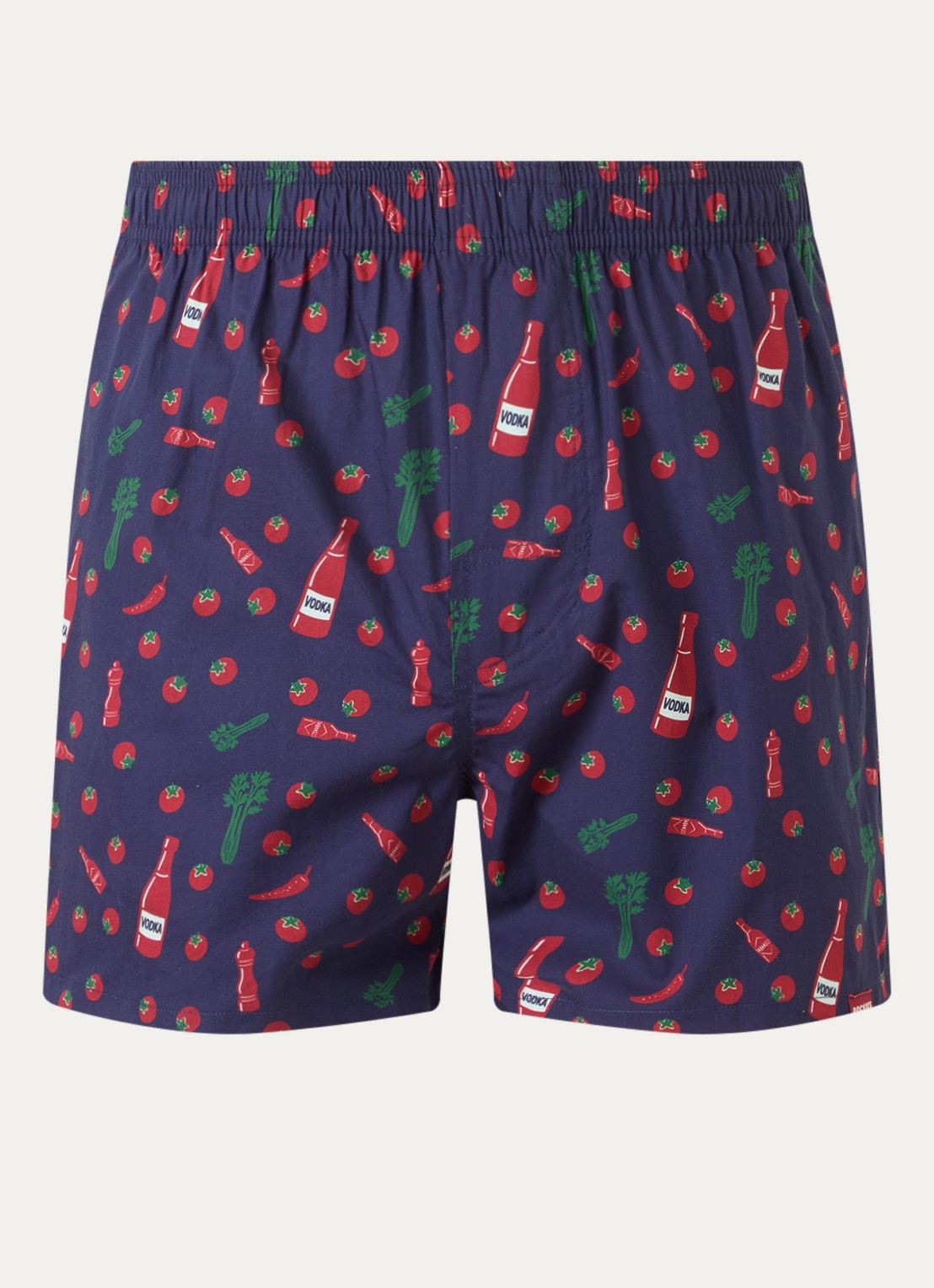 Pockies Boxershort met print - voorkant donkerblauw