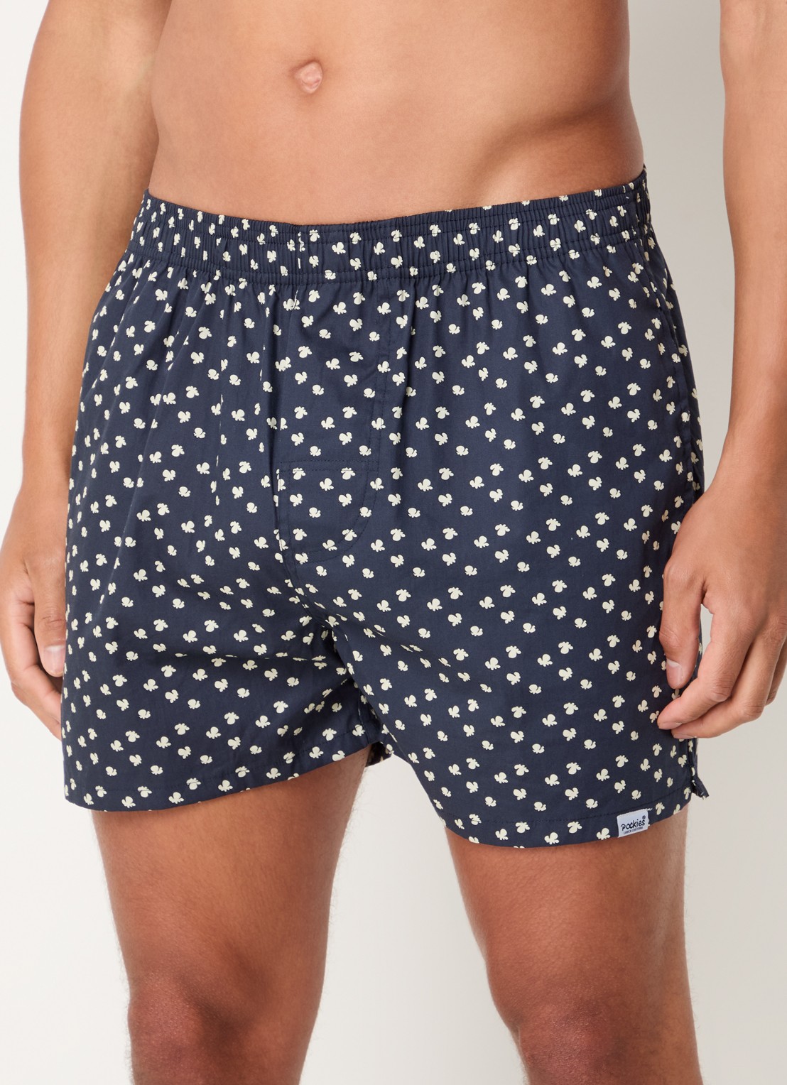 Pockies Boxershort van  katoen met print - detail 2 donkerblauw