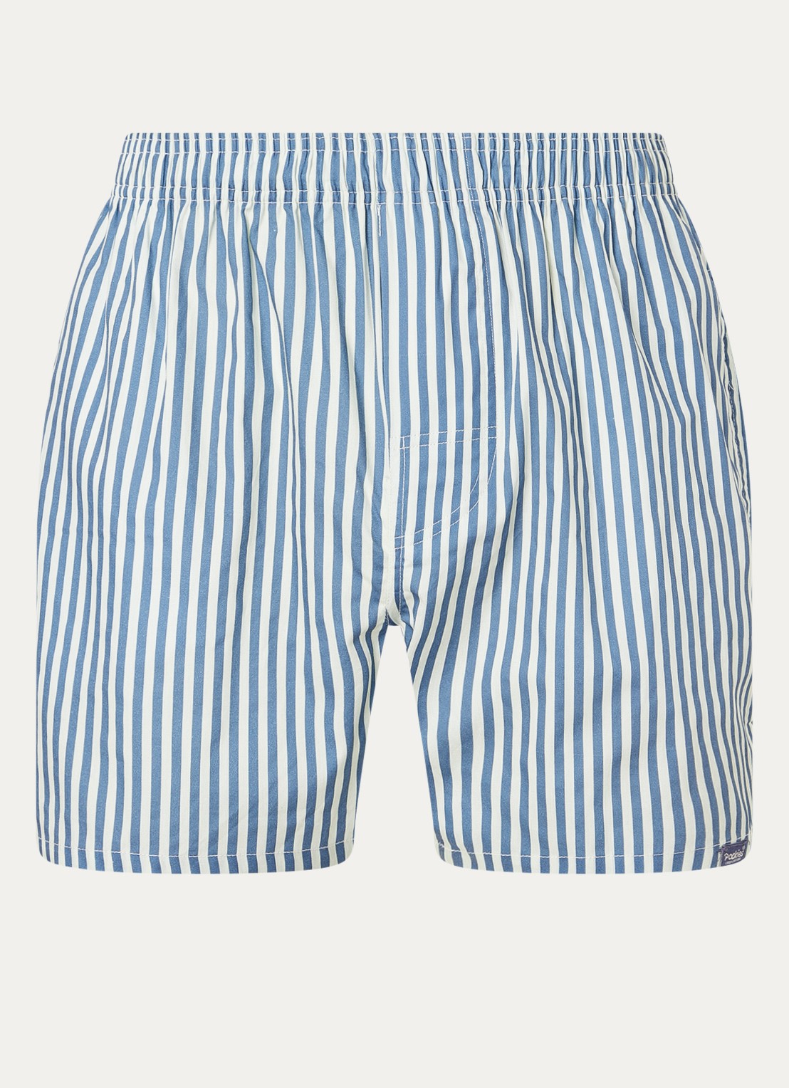 Pockies Boxershort van  katoen met steekzakken - voorkant 3 blauw