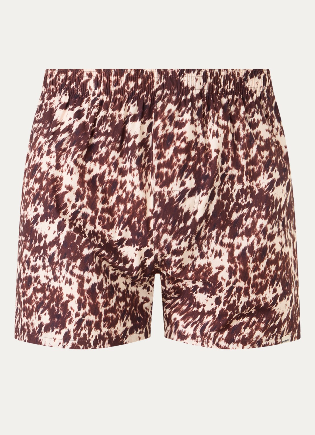 Pockies Cow boxershort met print - voorkant bruin