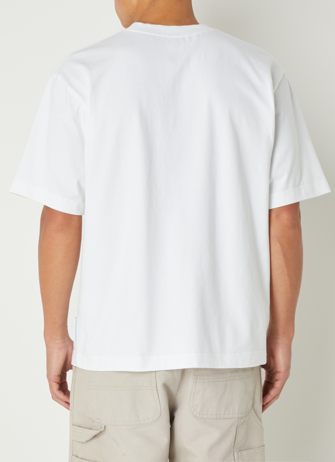 Pockies L.A. Burger T-shirt met logoprint - achterkant wit