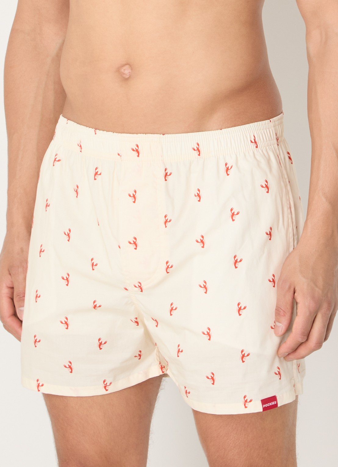 Pockies Lobster boxershort met steekzakken - detail 4 rood