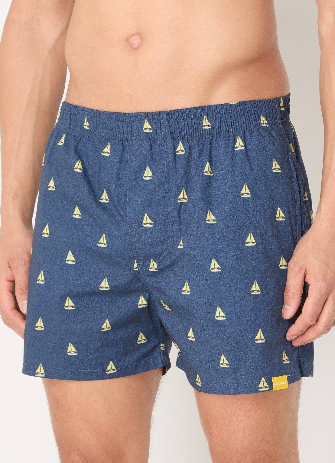 Pockies Sailing boxershort met print - detail 4 indigo