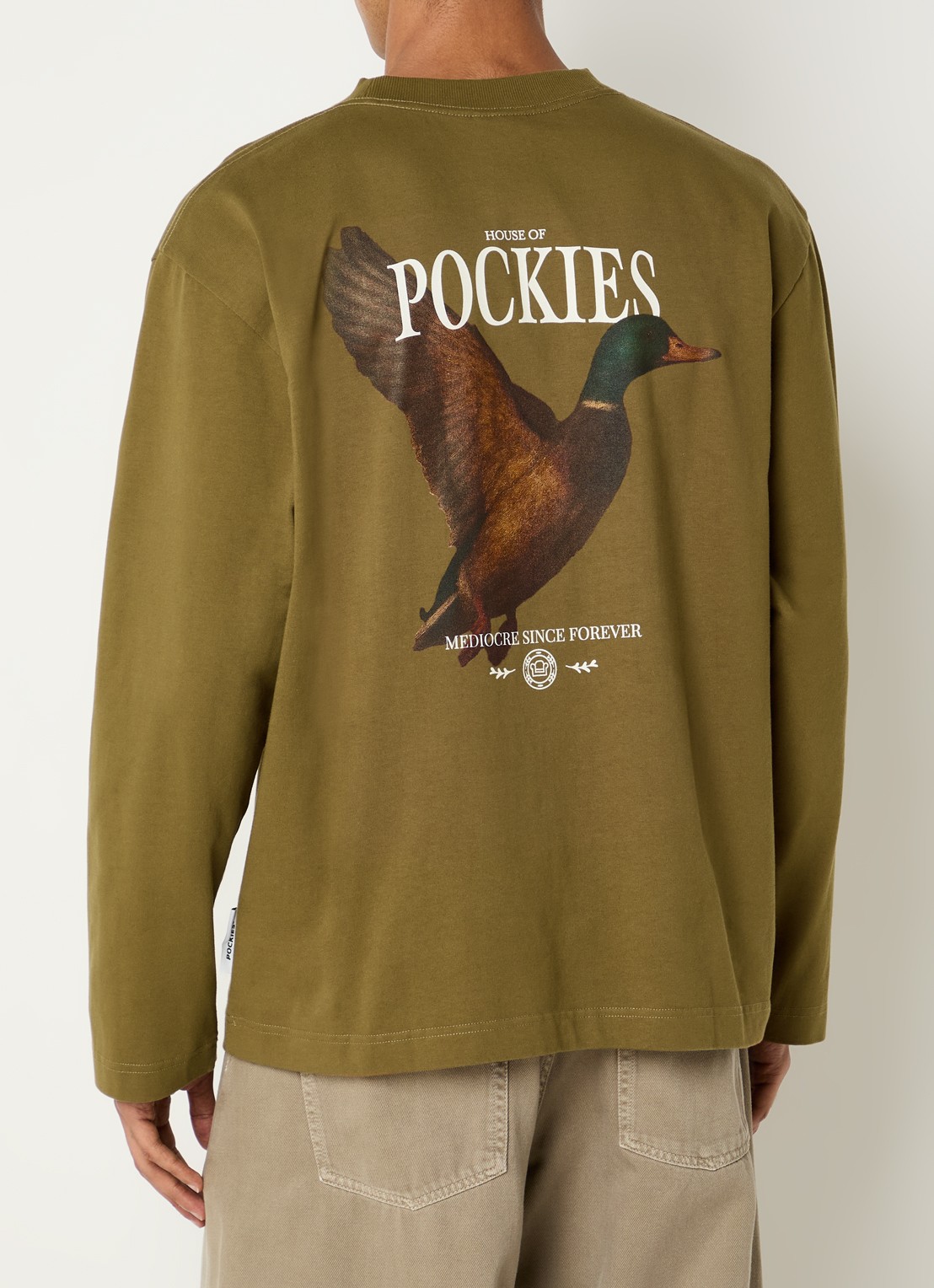 Pockies Sweater met logo- en backprint - detail 3 groen