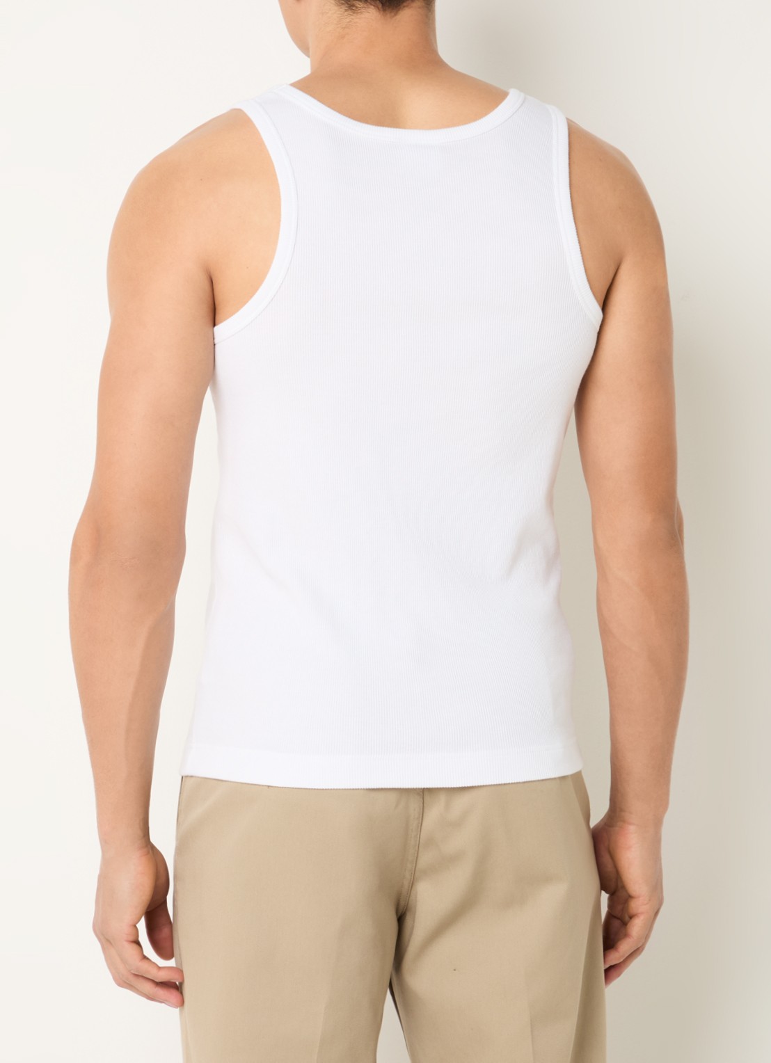 Pockies Tanktop met logo  - achterkant wit