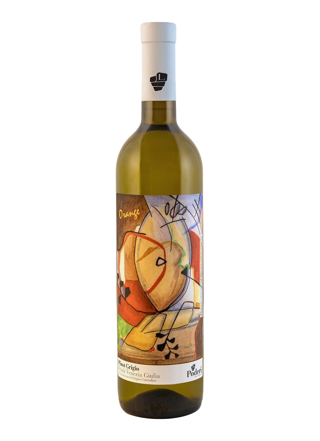Poderi di Carlo Pinot Grigio DOC oranje wijn 750 ml  - voorkant undefined