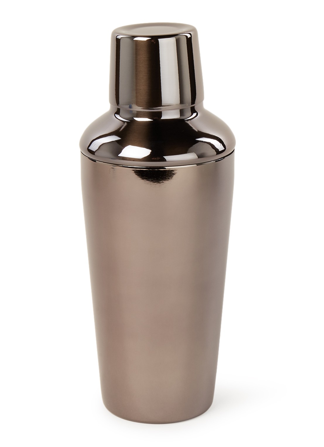 Point-Virgule Cobbler cocktailshaker 75 cl - voorkant zilver
