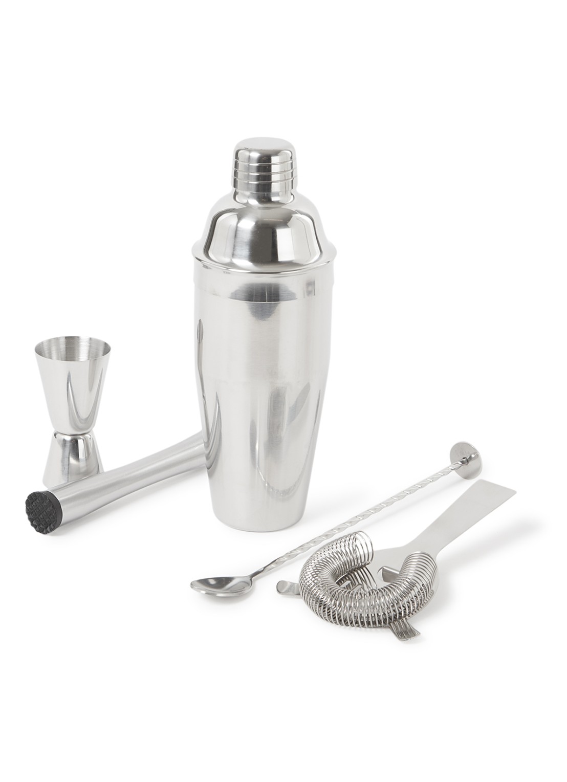 Point-Virgule Cocktailset 5-delig - voorkant zilver