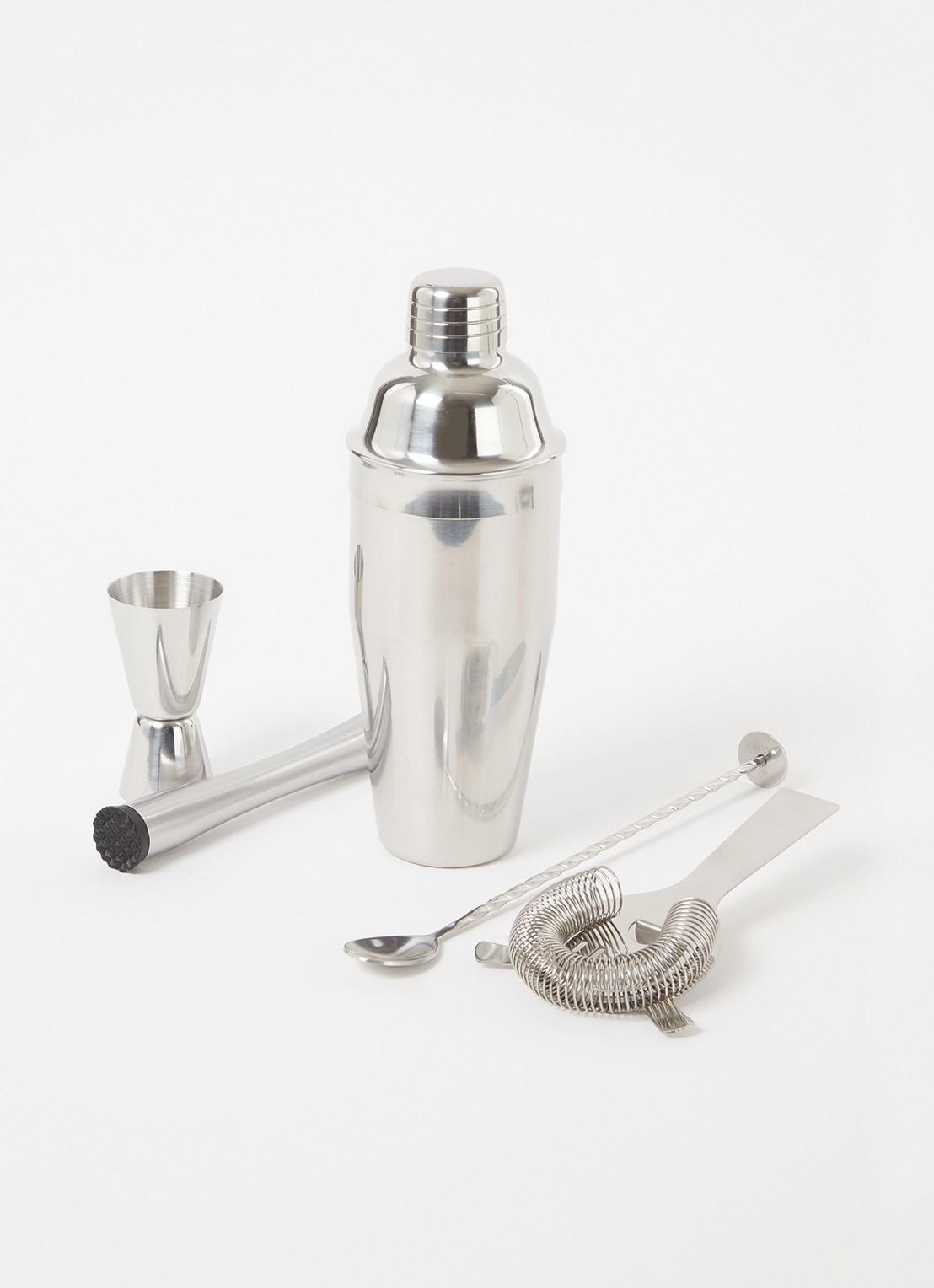 Point-Virgule Cocktailset 5-delig - voorkant 2 zilver
