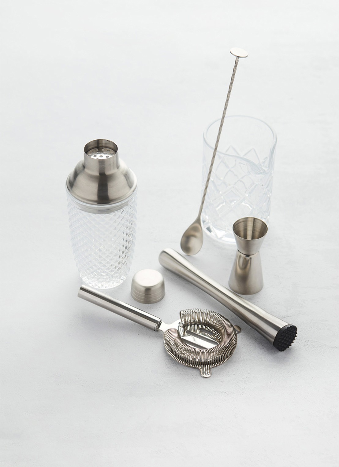 Point-Virgule Cocktailset 6-delig - detail 4 zilver