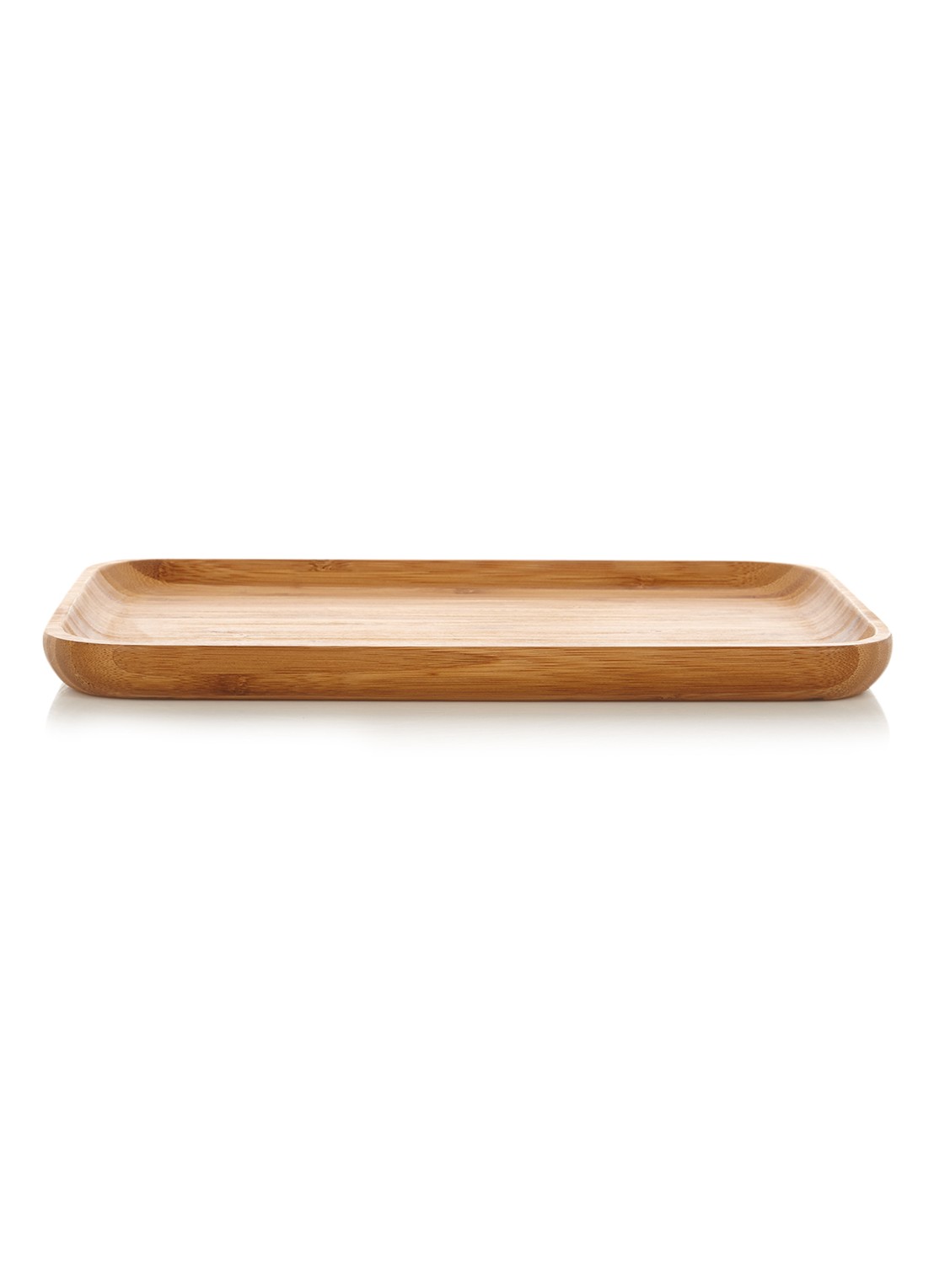 Point-Virgule Dienblad van bamboe 28 x 19 cm - voorkant lichtbruin