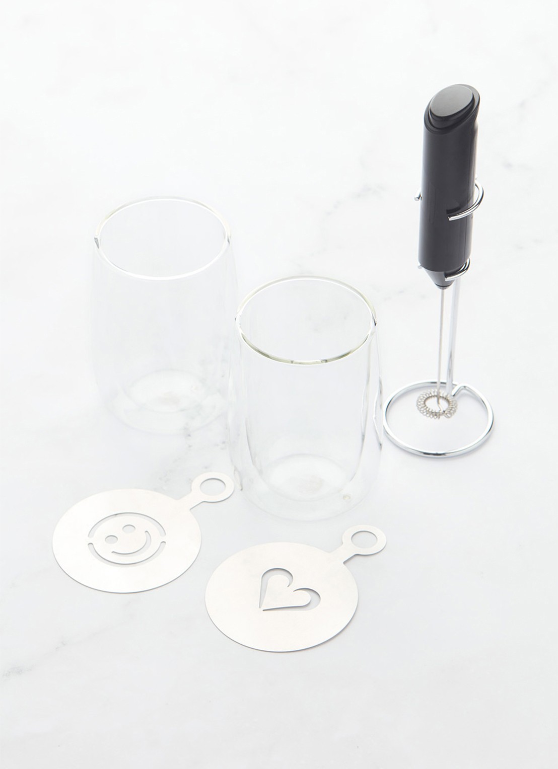 Point-Virgule Dubbelwandig glas 35 cl set van 2 - voorkant 6 transparant