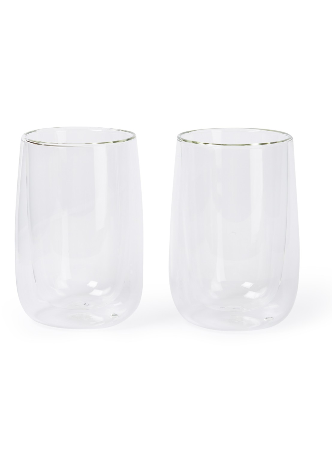 Point-Virgule Dubbelwandig koffie- en theeglas 35 cl set van 2 - voorkant transparant