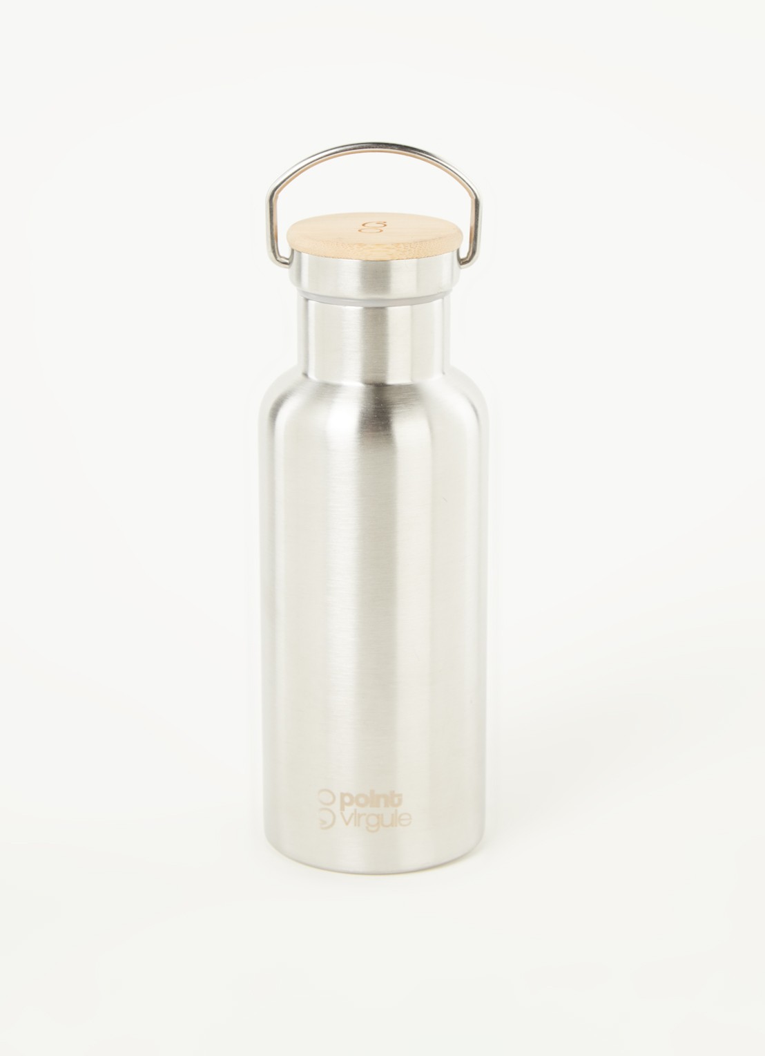 Point-Virgule Dubbelwandige thermosfles 0,5 liter - voorkant 3 zilver
