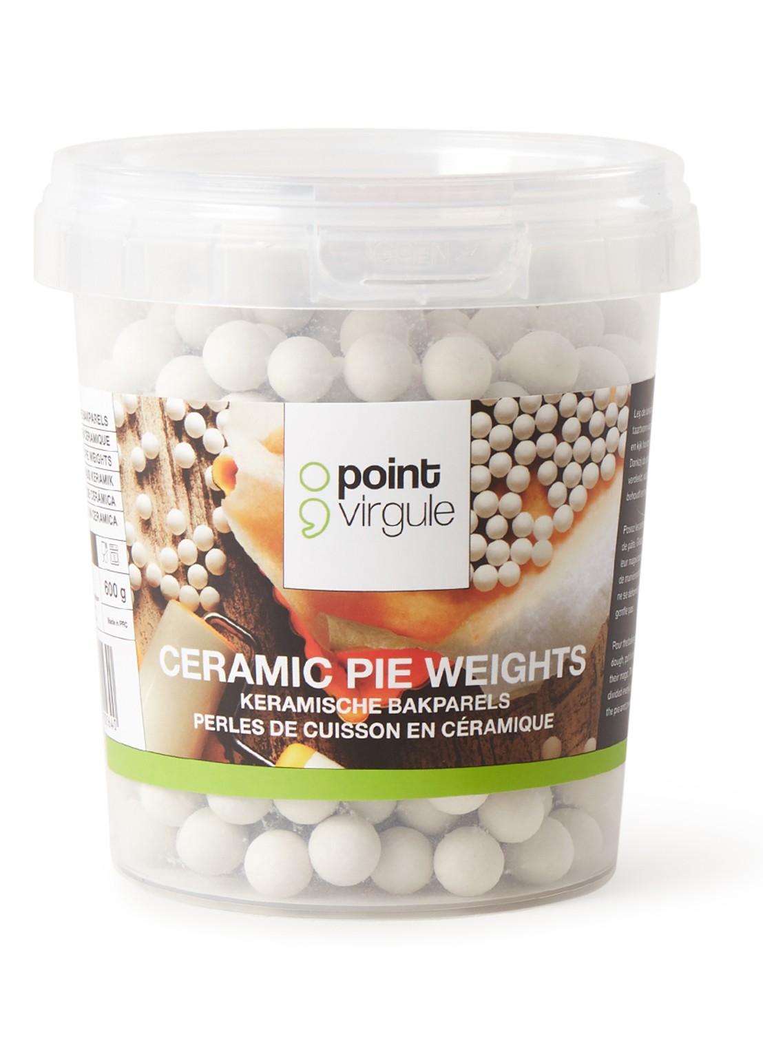 Point-Virgule Keramische bakparels 600 gram - voorkant wit