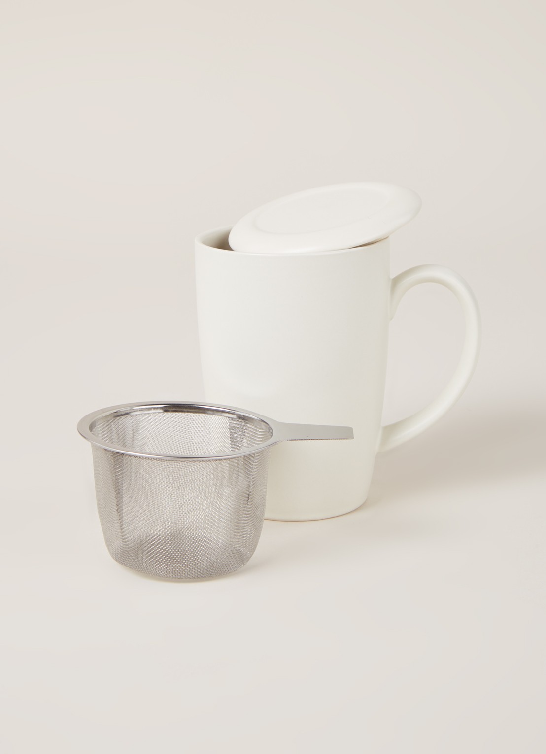 Point-Virgule Mok met theezeef 40 cl 3-delig - detail 2 wit