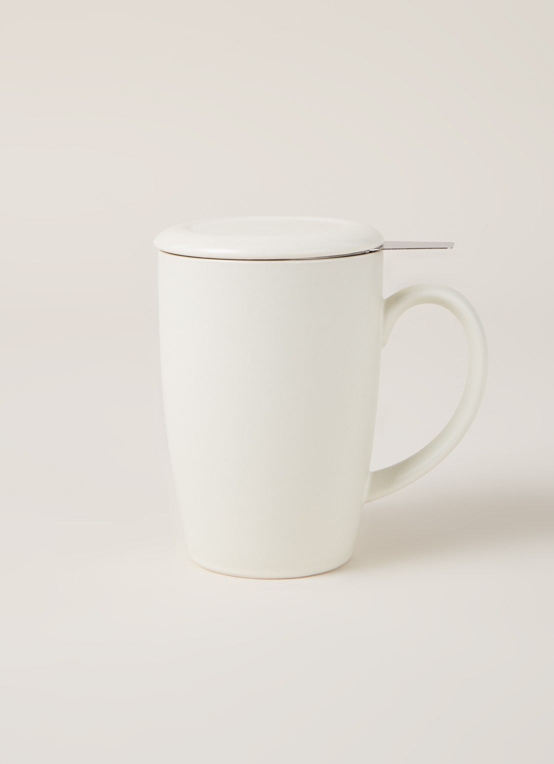 Point-Virgule Mok met theezeef 40 cl 3-delig - voorkant 4 wit