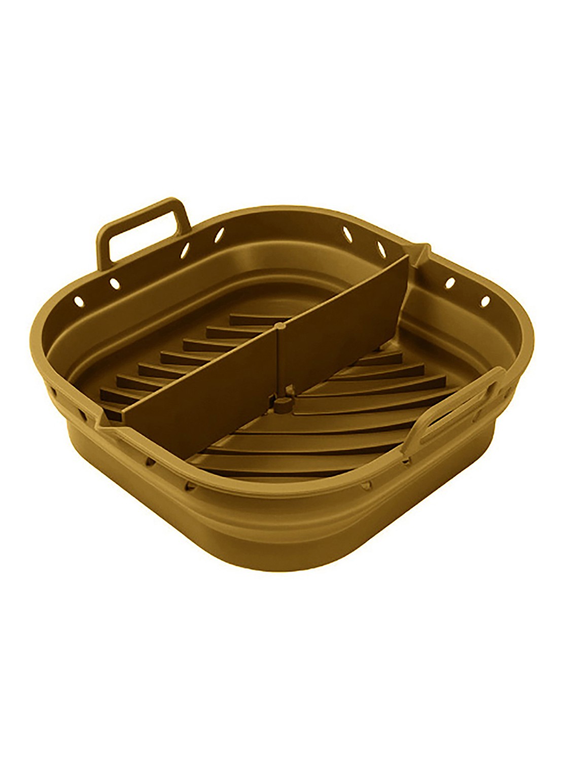 Point-Virgule Opvouwbare airfryer bakvorm 20 cm - voorkant lichtbruin