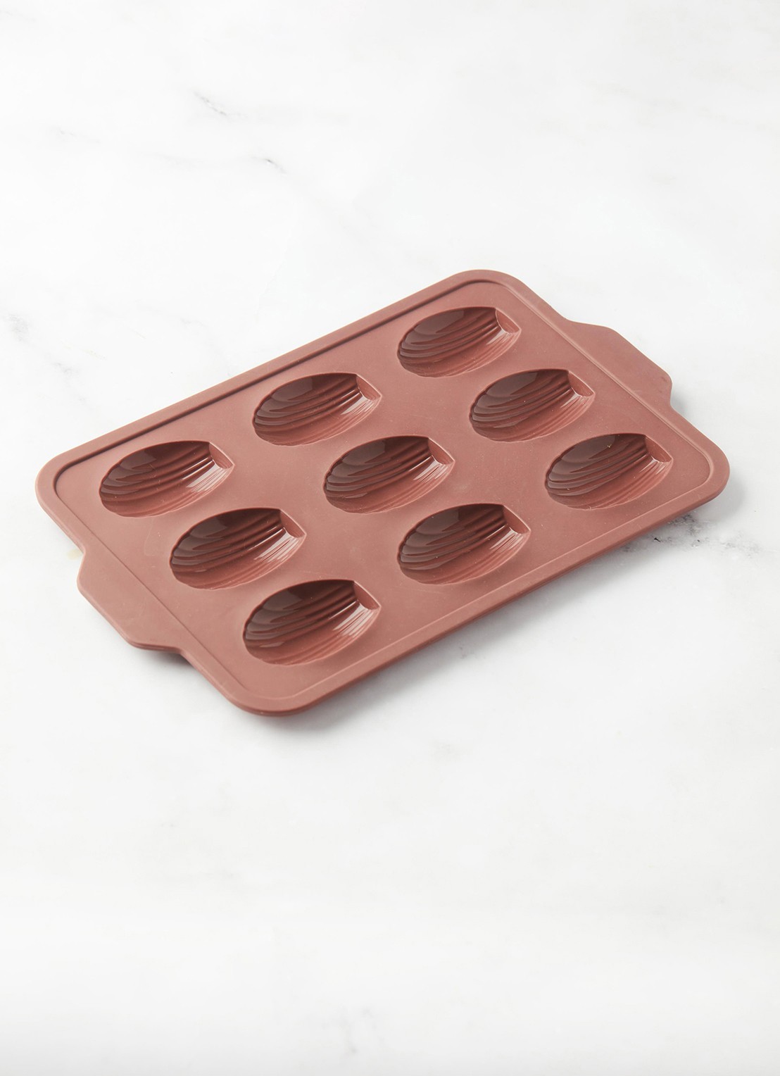 Point-Virgule Siliconen bakvorm voor madeleines 9-vaks - detail bruin