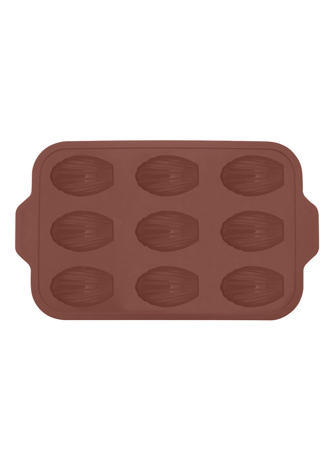 Point-Virgule Siliconen bakvorm voor madeleines 9-vaks - voorkant 3 bruin