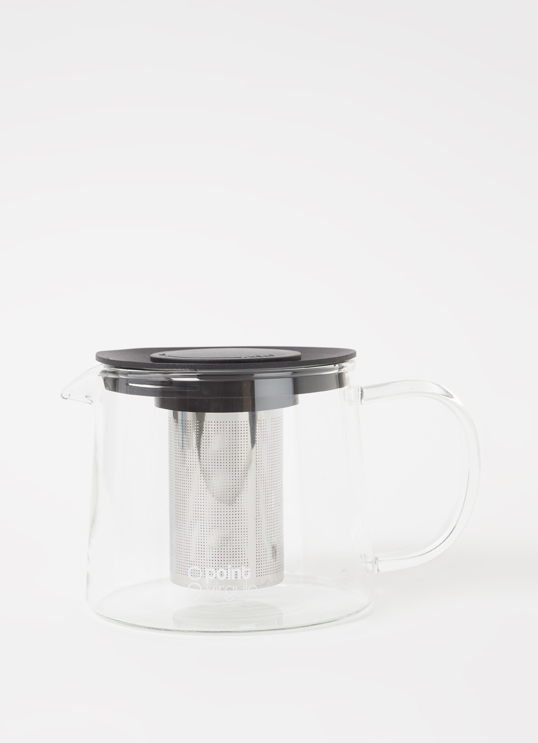 Point-Virgule Theepot 1 liter - voorkant 2 zwart