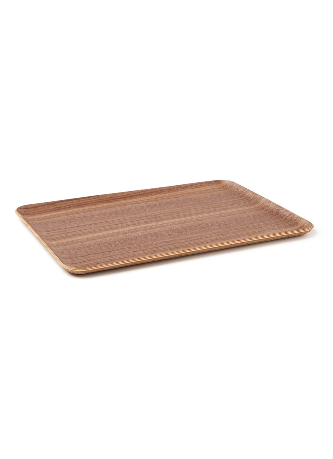 Point-Virgule Walnoot dienblad 39 x 27 cm - voorkant bruin