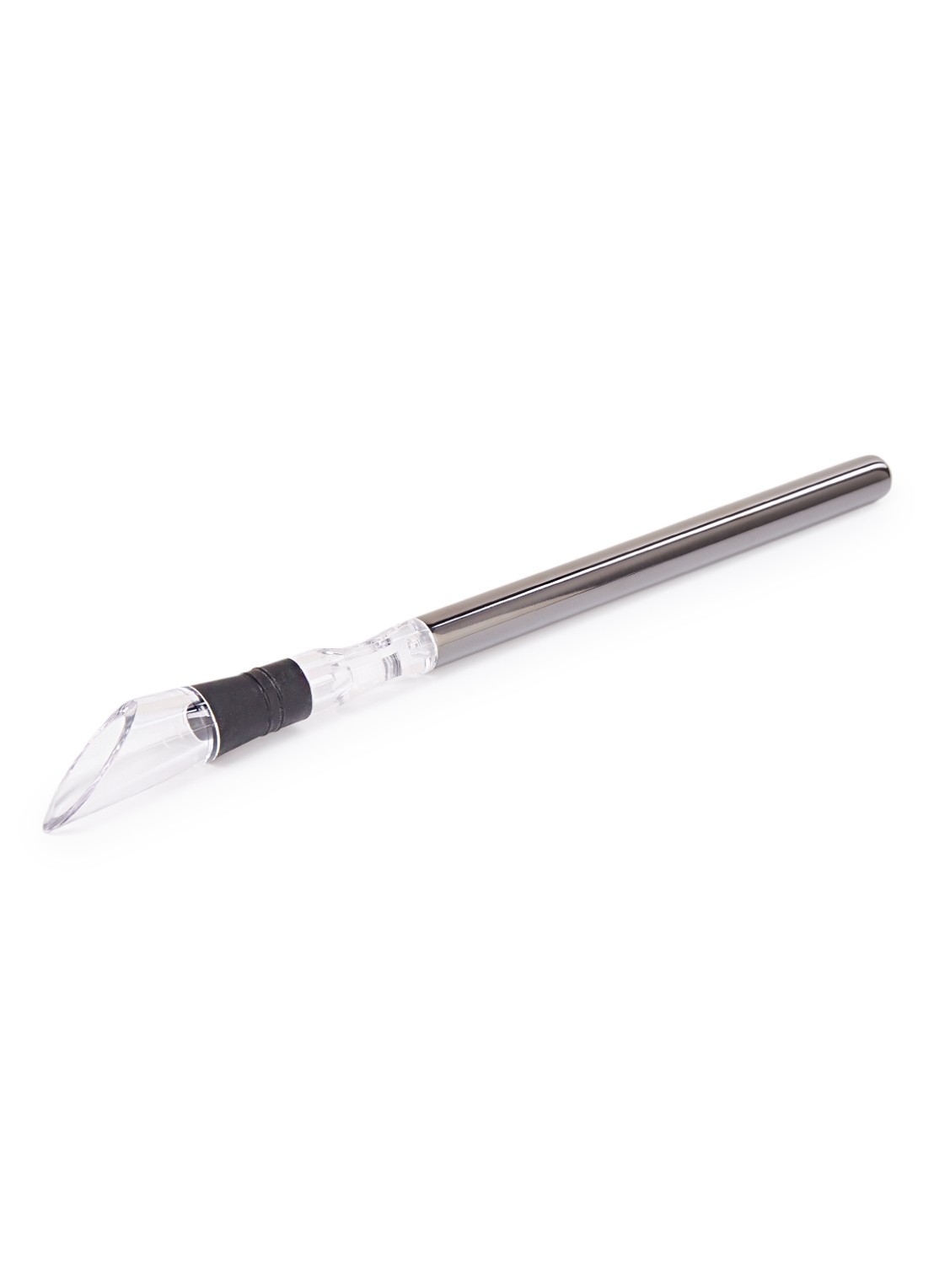 Point-Virgule Wijnkoelstick met schenktuit 31,5 cm - voorkant zwart